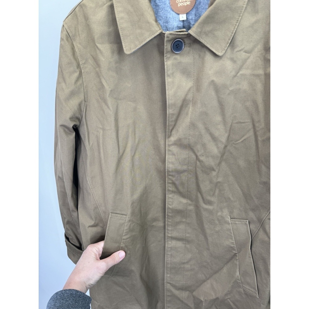 COMMON PEOPLE Men's Premium Overcoat Jacket Size Large - Picture 3 of 12